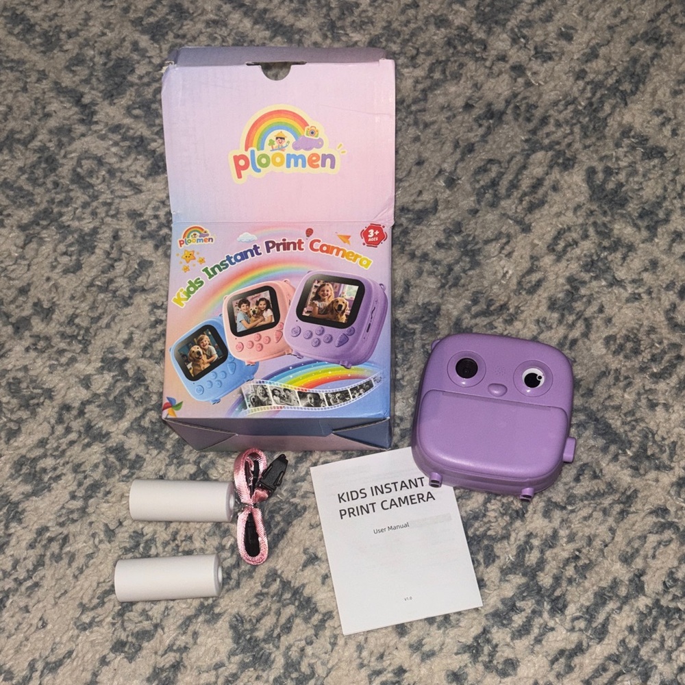 Purple Kids Instant Print Camera